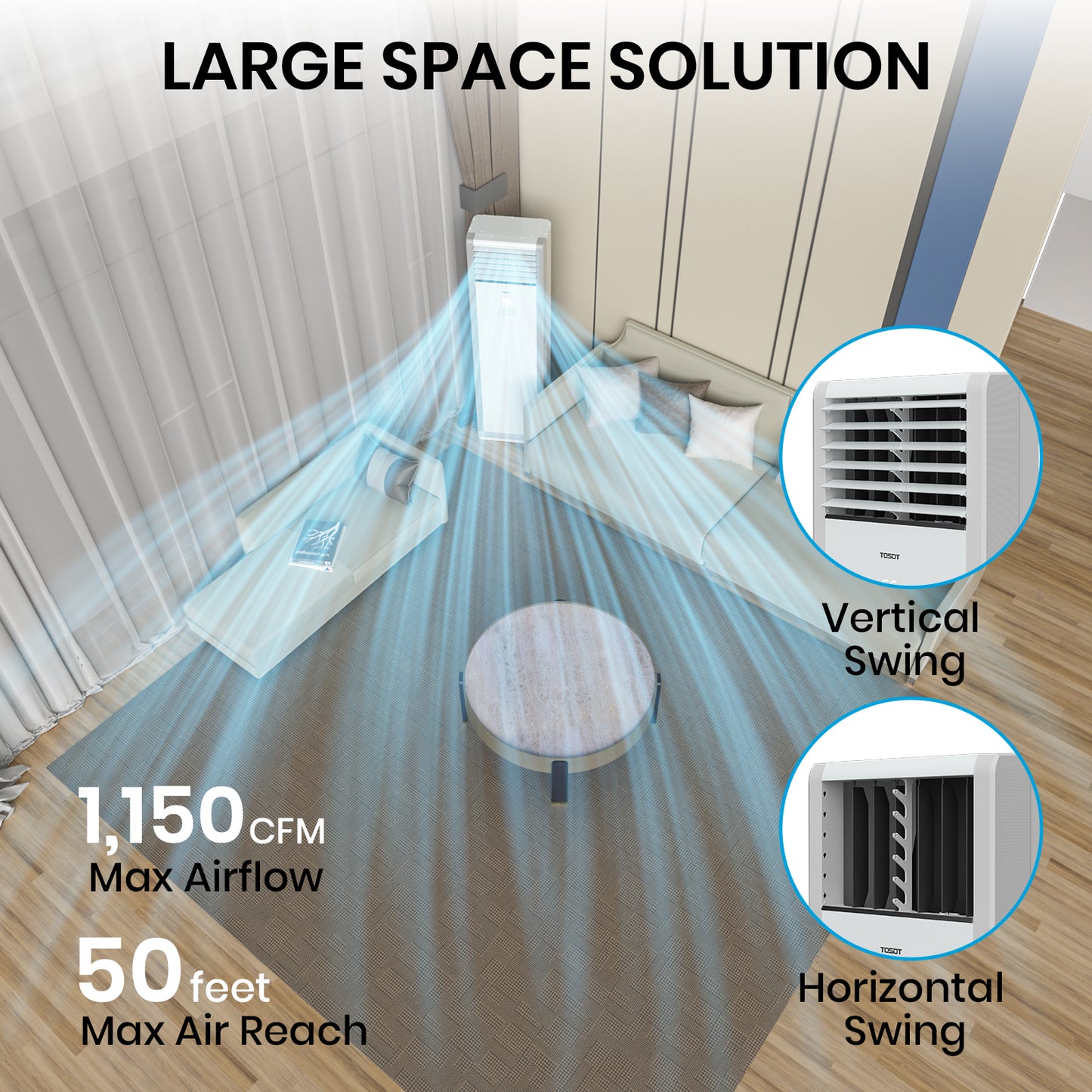 36,000 BTU Floor Standing Mini Split Air Conditioner