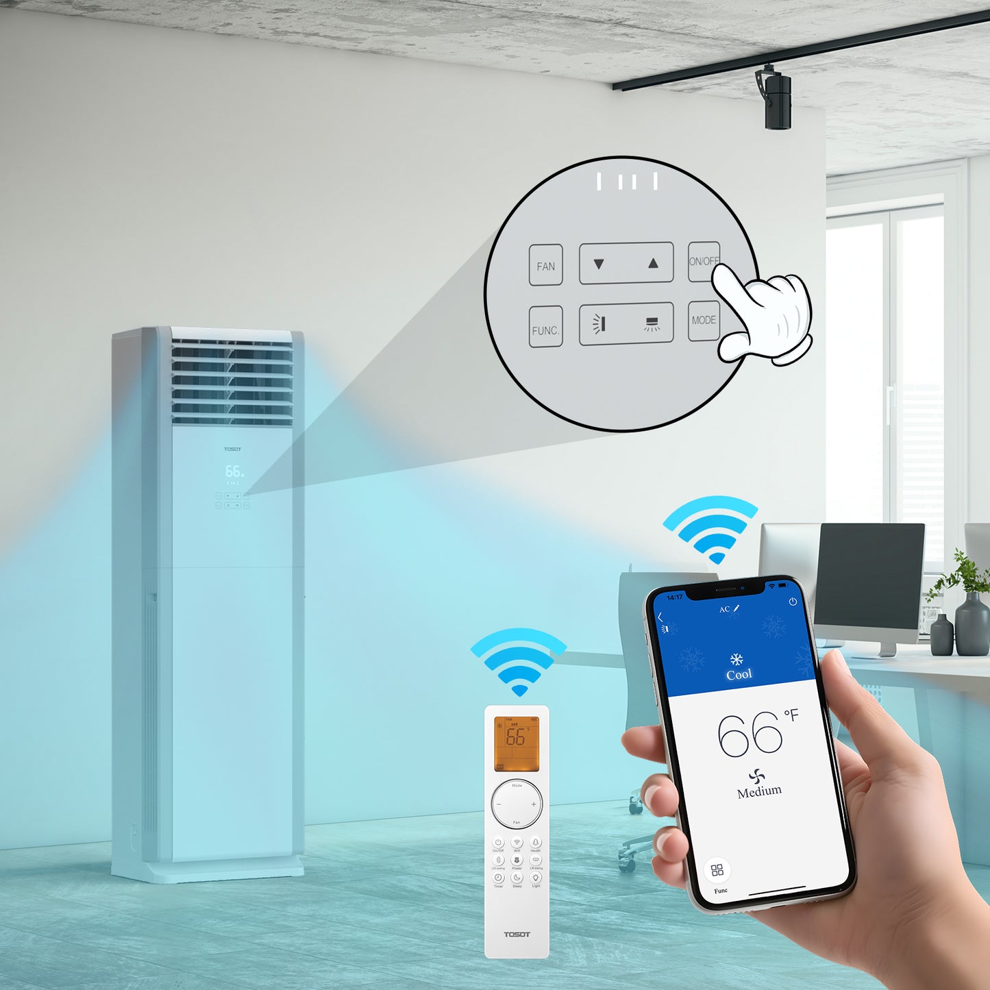 36,000 BTU Floor Standing Mini Split Air Conditioner