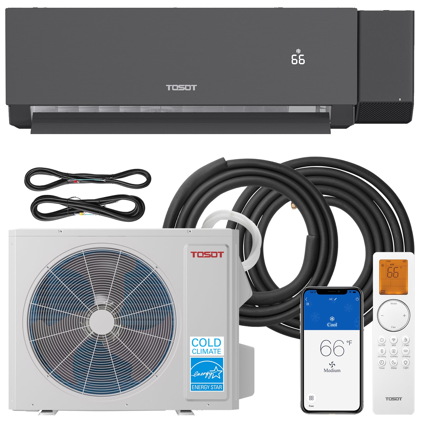 Aoraki 24.5 SEER2 18,000 BTU Heat Pump Mini Split AC w/ERV System