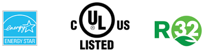 energy star. ul listed. R32