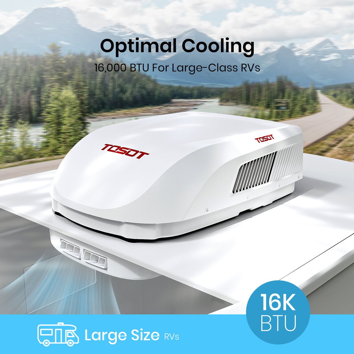 16,000 BTU RV Air Conditioner with Heat Pump