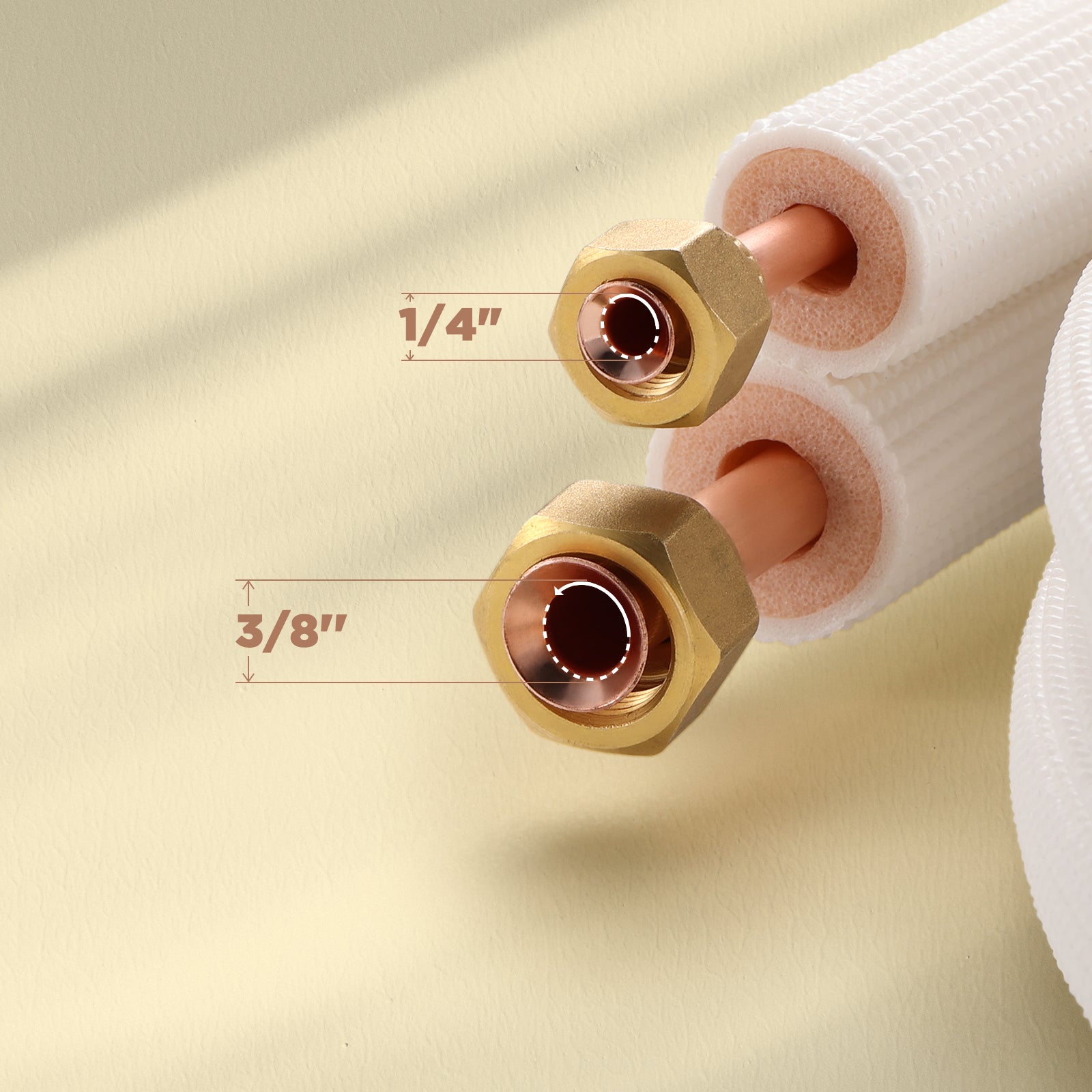 Ac Copper Split Mini-Split AC Copper Line Set 16Ft. /25 Ft. /50 Ft. – TOSOT Direct