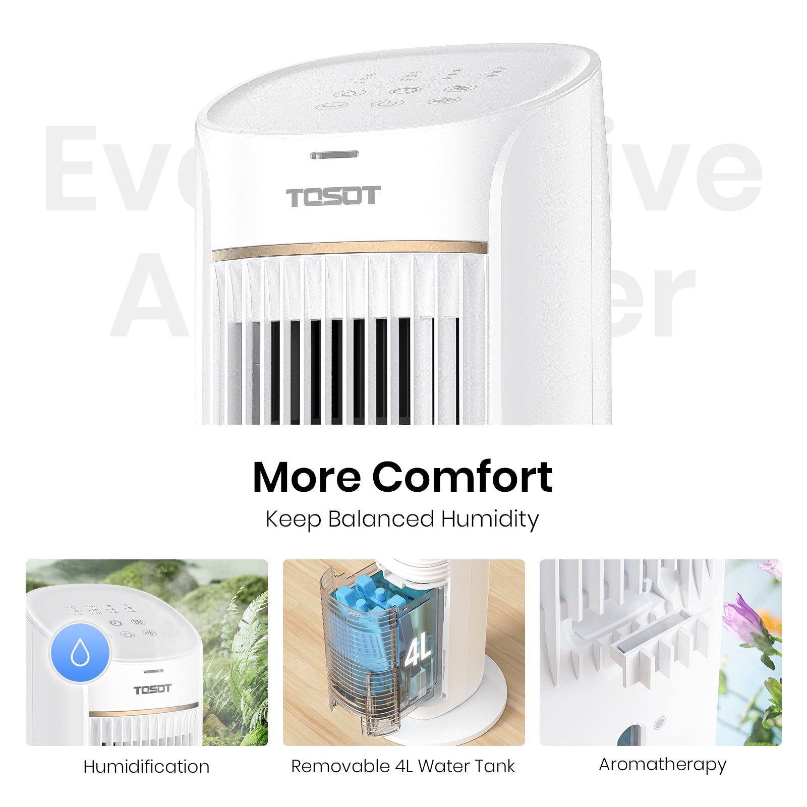 (Open Box) Evaporative Air Cooler 210CFM - TOSOT Direct