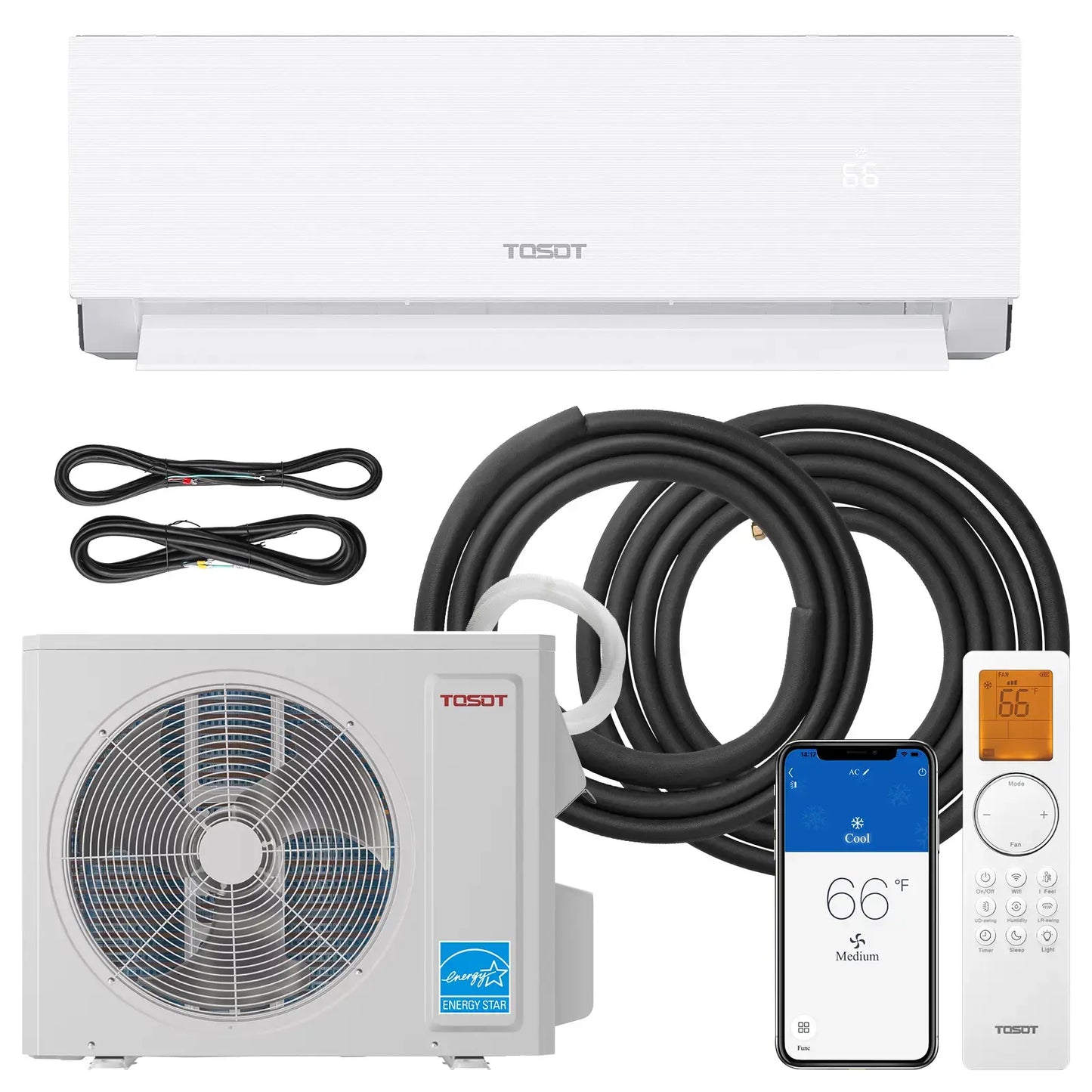 Aoraki 24.5 SEER2 12,000 BTU Heat Pump Mini Split AC w/ERV System-120V
