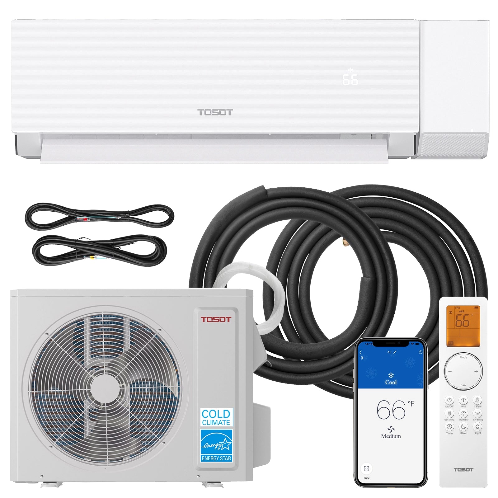 Aoraki 24.5 SEER2 12,000 BTU Heat Pump Mini Split AC w/ERV System-120V