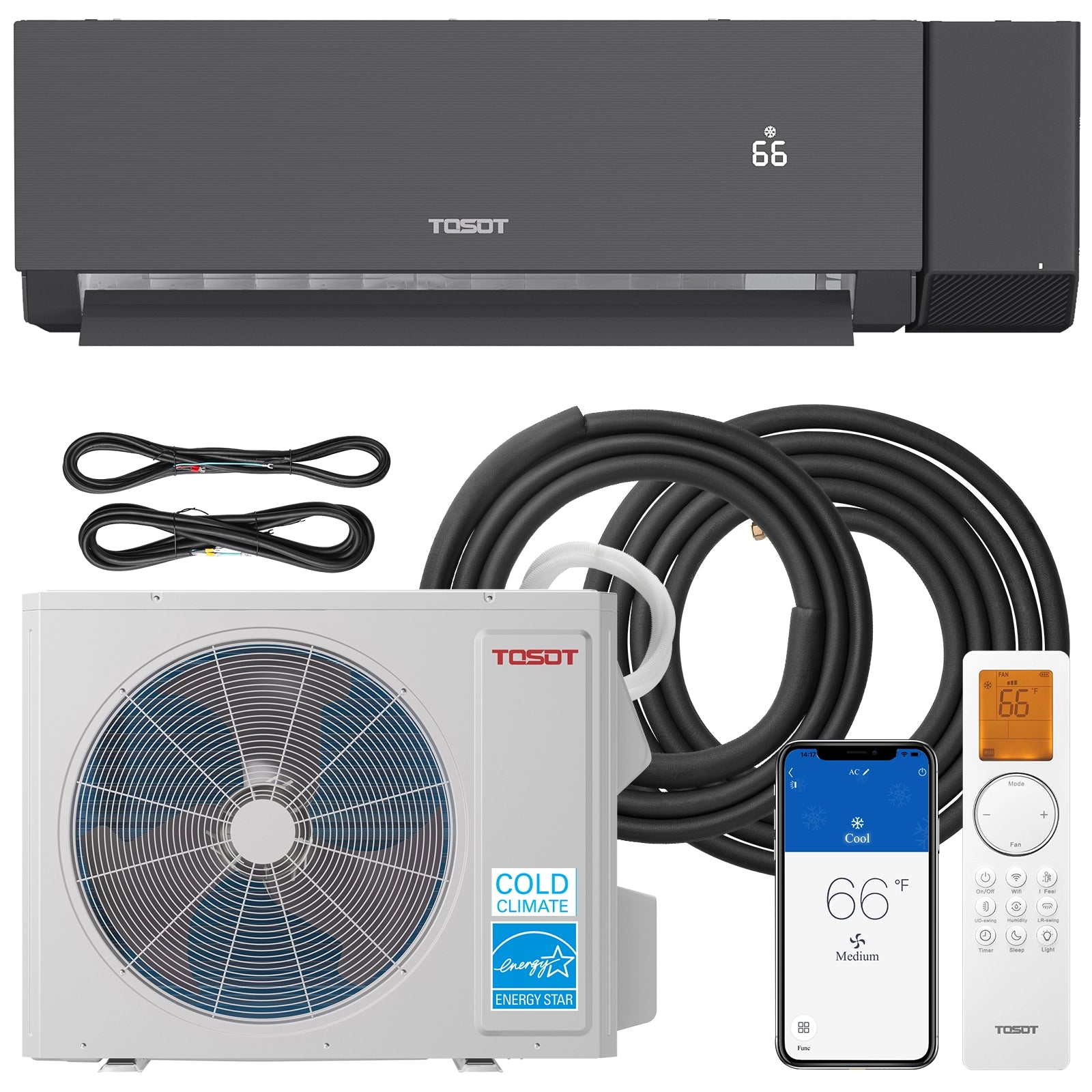 Aoraki 24.5 SEER2 18,000 BTU Heat Pump Mini Split AC w/ERV System