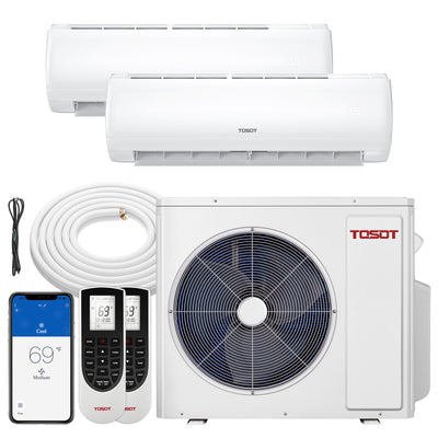 36,000 BTU Ductless Single-Zone Mini-Split AC Inverter+Heat Pump-230V ...