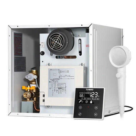 Rotorua 65K BTU RV Tankless Propane Water Heater with Door