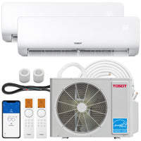 24,000 BTU Dual Zone Mini Split Air Conditioner - Heat Pump