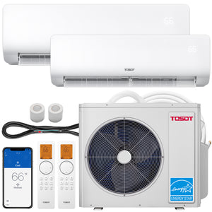 30,000 BTU Dual Zone Mini Split Air Conditioner - Heat Pump