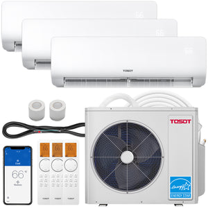 30,000 BTU Tri-Zone Mini Split Air Conditioner - Heat Pump