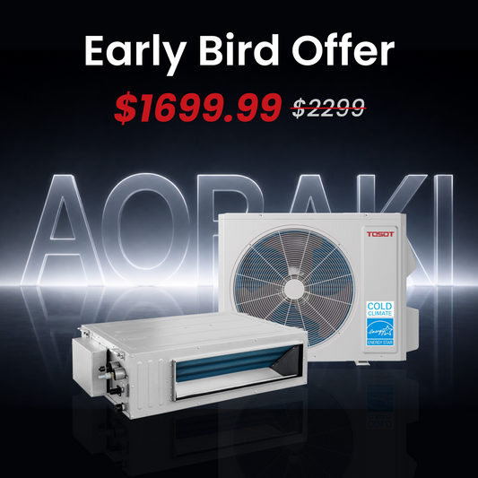 Aoraki 18,000 BTU Ducted Mini Split Air Conditioner, 22.5 SEER2 - 230V