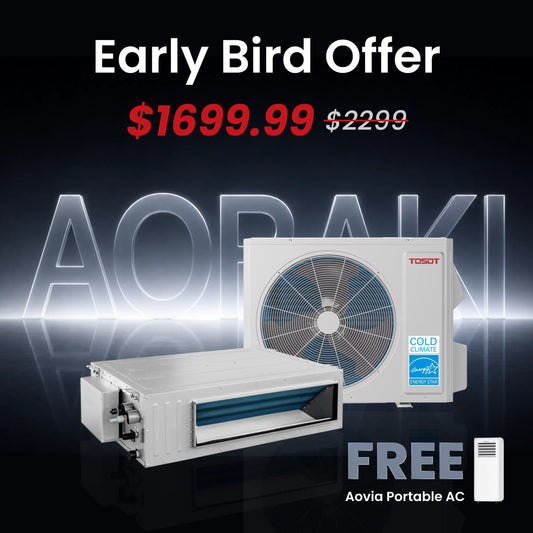 Aoraki 18,000 BTU Ducted Mini Split Air Conditioner, 22.5 SEER2 - 230V