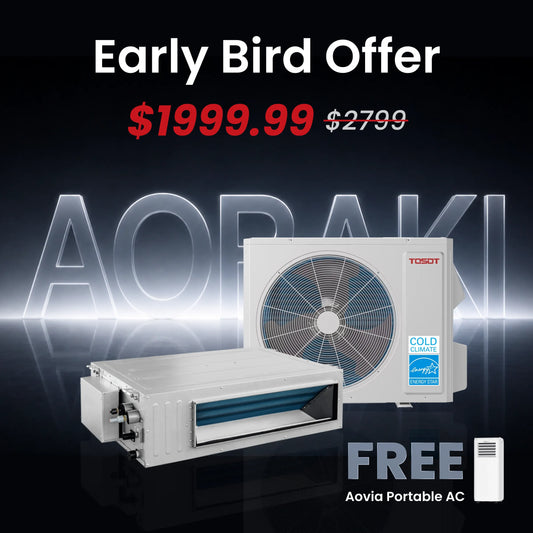 Aoraki 24,000 BTU Ducted Mini Split Air Conditioner, 19.5 SEER2 - 230V