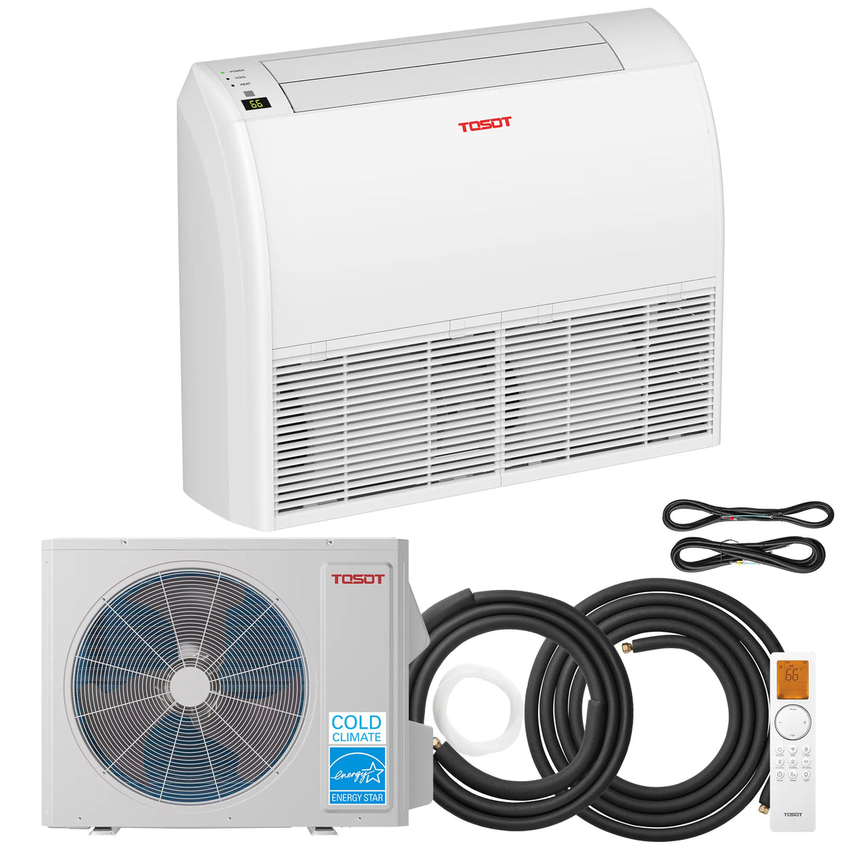 Aoraki 18,000 BTU Floor/Ceiling Mount Mini Split Air Conditioner, 21.5 SEER2 - 230V