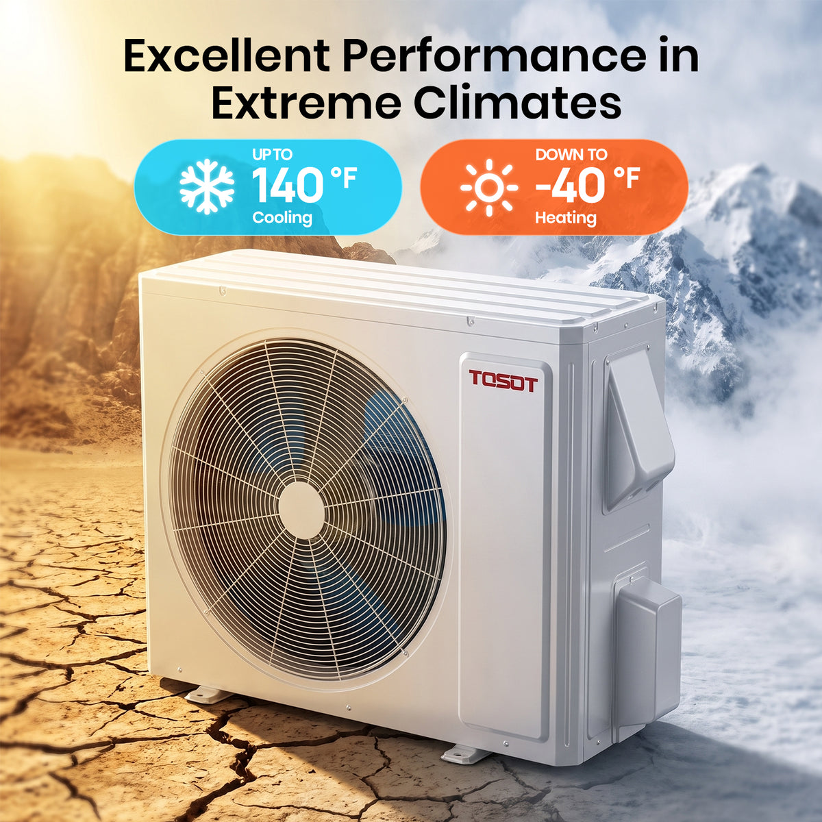 Aoraki 24,000 BTU Floor/Ceiling Mount Mini Split Air Conditioner, 22.5 SEER2 - 230V
