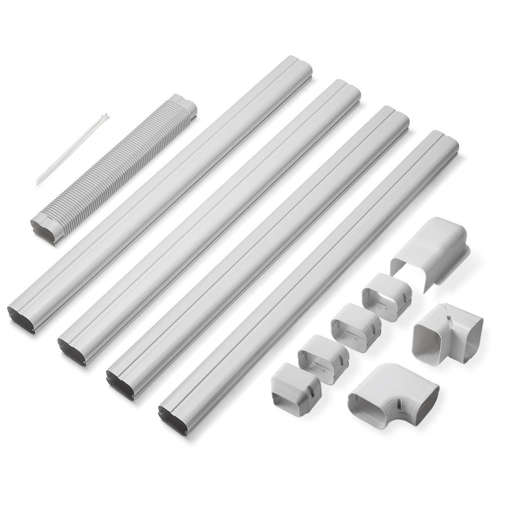 Metal Line Set Cover Kit for Mini Split and Central Air Conditioner & Heat  Pump