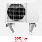 Mini Split AC Condenser Wall Mount Bracket -Max Support 350 Lbs