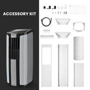 (Open Box) Shiny 8,000 BTU Portable Air Conditioner-WiFi Enabled